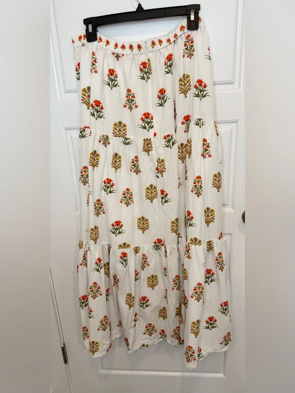 Antonio Melani isabelle a-line floral tiered maxi skirt Size 14 prairie cottage